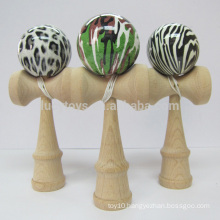 Wooden Ball Game Wholesale Water Transfer Printing Kendama